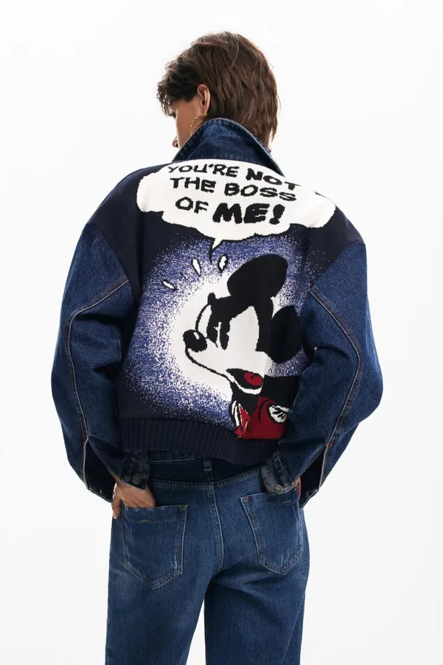 Women Coats And Jackets Desigual Mickey Denim Jacket