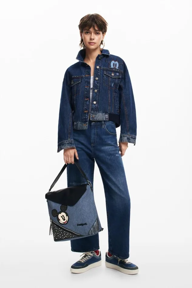 Women Coats And Jackets Desigual Mickey Denim Jacket