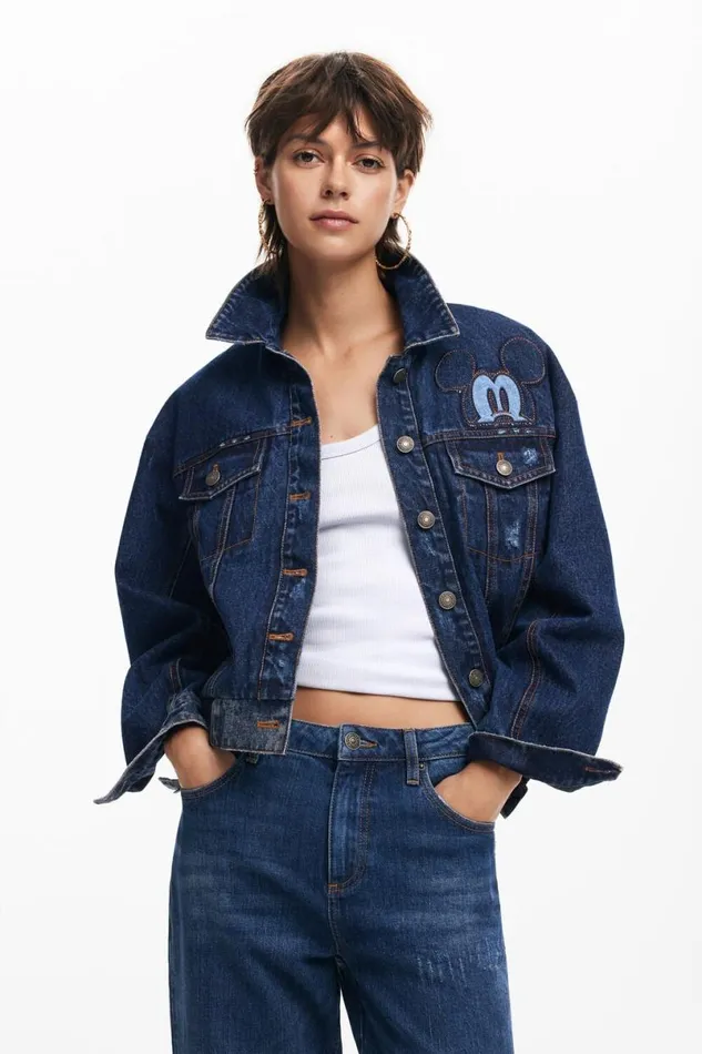 Women Coats And Jackets Desigual Mickey Denim Jacket