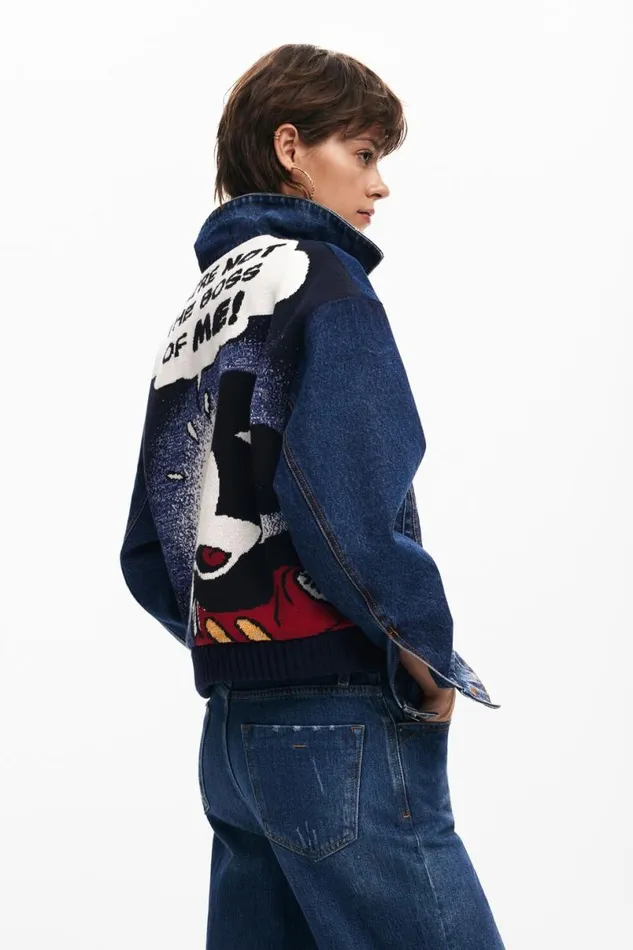 Women Coats And Jackets Desigual Mickey Denim Jacket