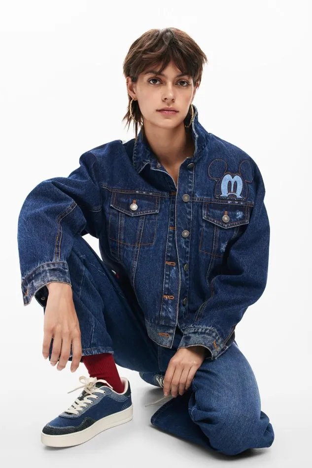 Women Coats And Jackets Desigual Mickey Denim Jacket