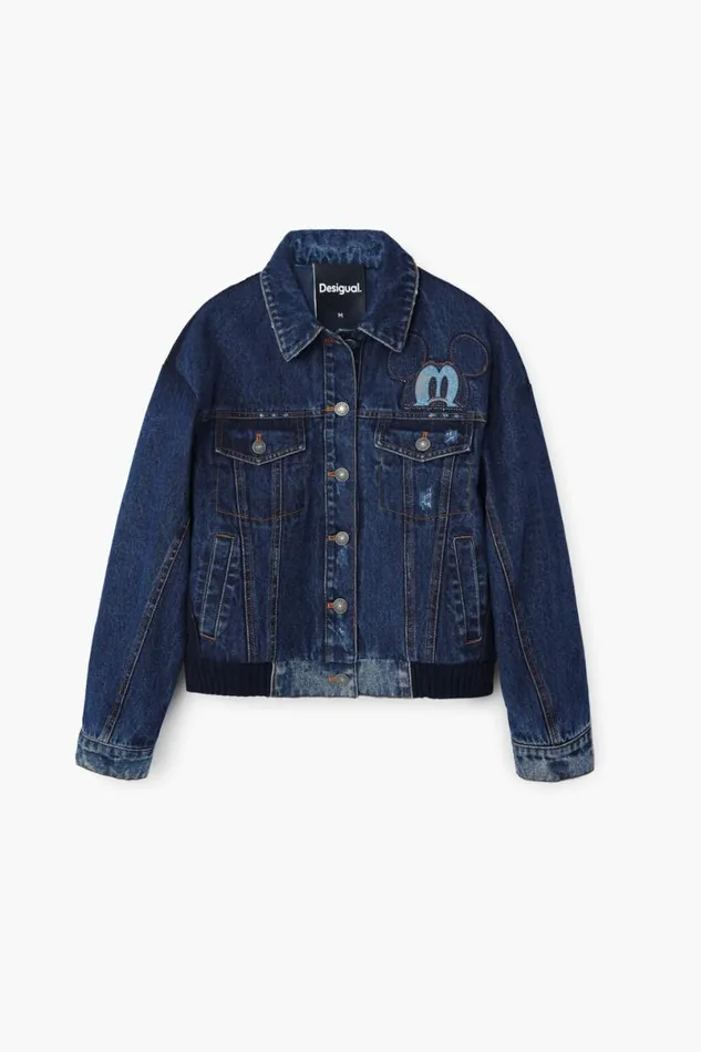 Women Coats And Jackets Desigual Mickey Denim Jacket