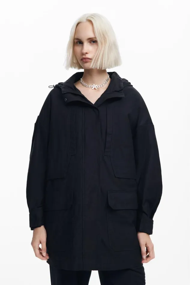Women Coats And Jackets Desigual Multipocket Lined Parka