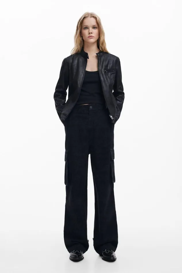 Women Coats And Jackets Desigual Regular Biker Jacket