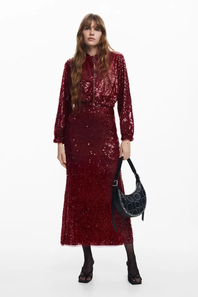Women Coats And Jackets Desigual Sequin Jacket