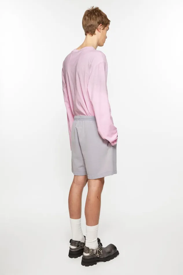 Women Cotton Shorts Dusty Purple Acne Studios Shorts