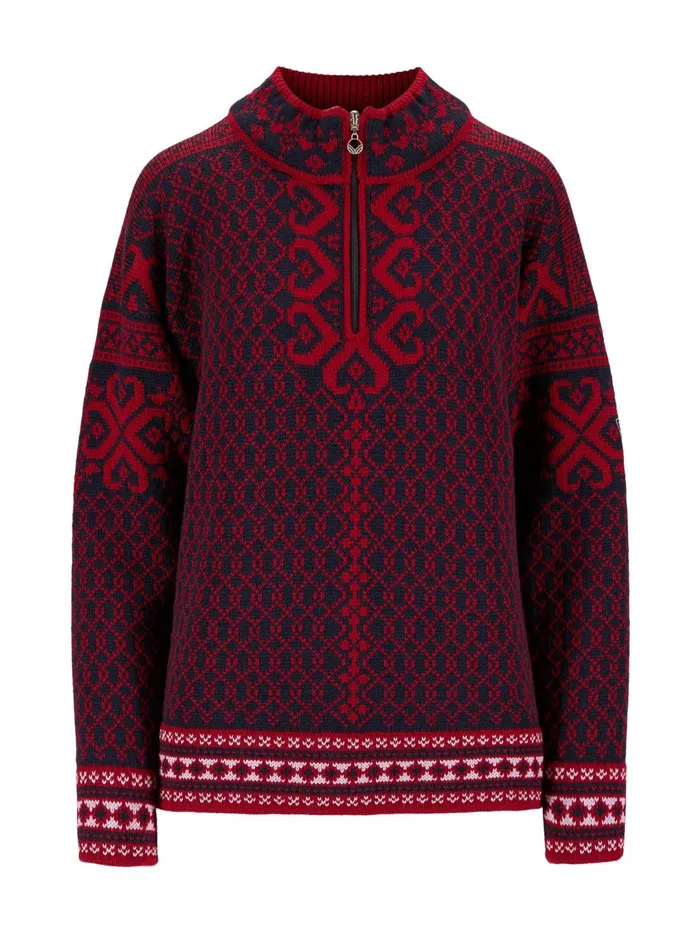 Women Dale Of Norway Halfzip Leknes Sweater