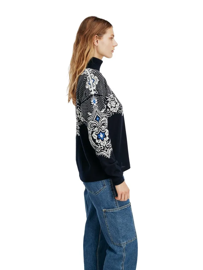 Women Dale Of Norway Turtleneck Rosendal Sweater
