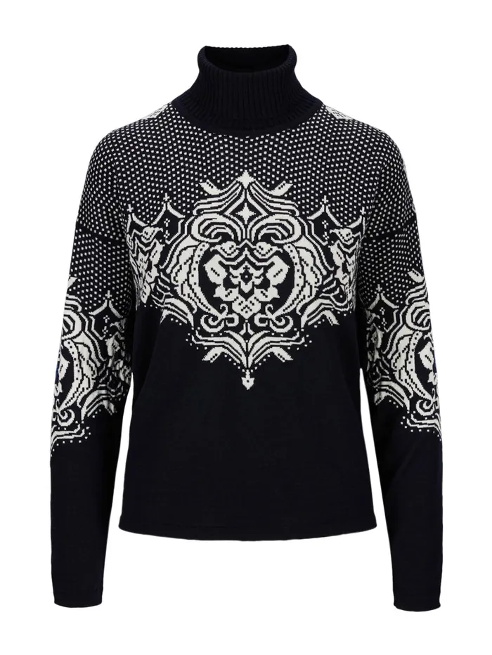 Women Dale Of Norway Turtleneck Rosendal Sweater