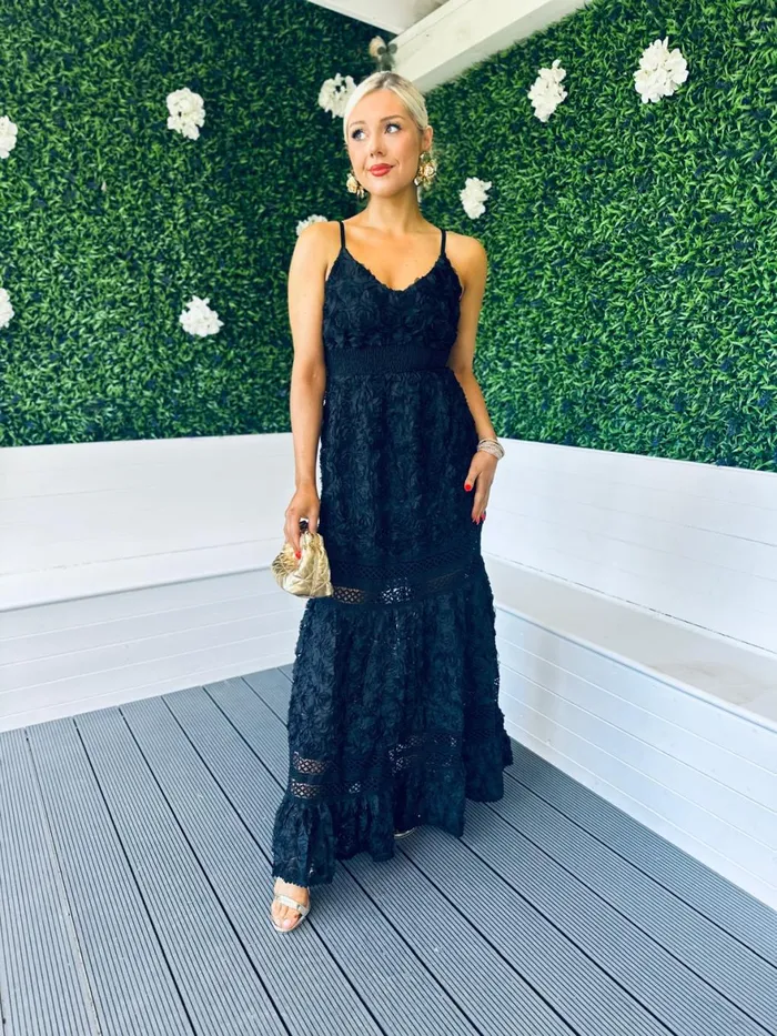 Women Day Dress Canella Lane Esmeralda Occasion Maxi Dress Black