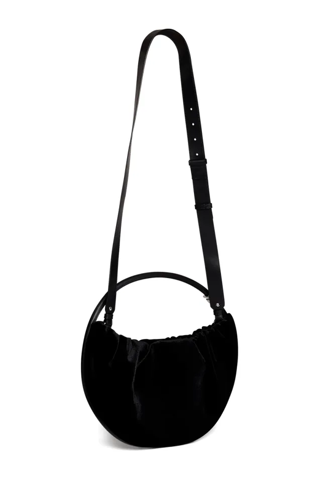 Women Domino Medium Velvet Bag Black Black Sonia Rykiel Le Domino