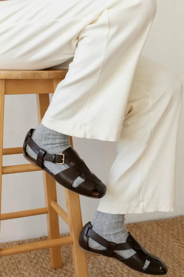 Women DONNI Bottoms The Baby Rib Scallop Pant