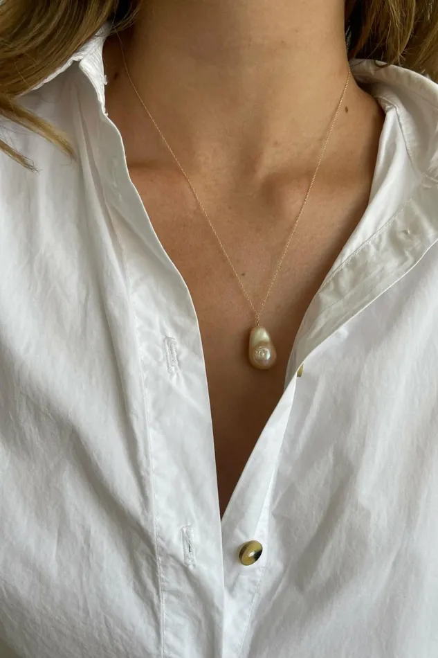 Women DONNI Jewelry June 20034 Pink Pearl Necklace