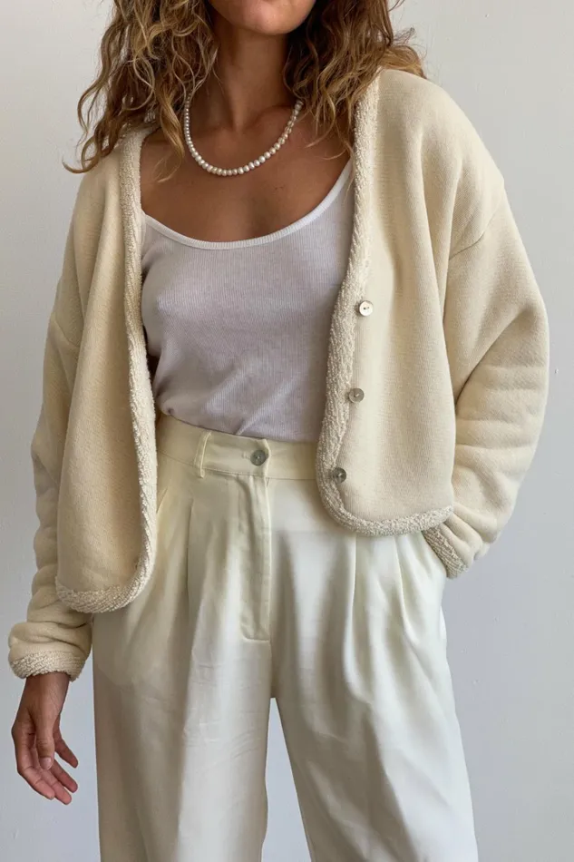 Women DONNI Tops Poodle Cardi