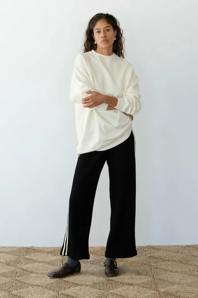 Women DONNI Tops The EcoFleece Crewneck