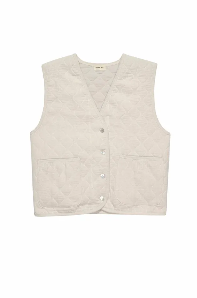 Women DONNI Tops The Quilted Vest