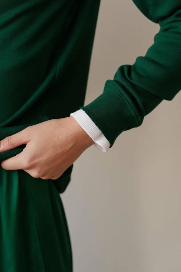 Women DONNI Tops The Scallop Henley Vert
