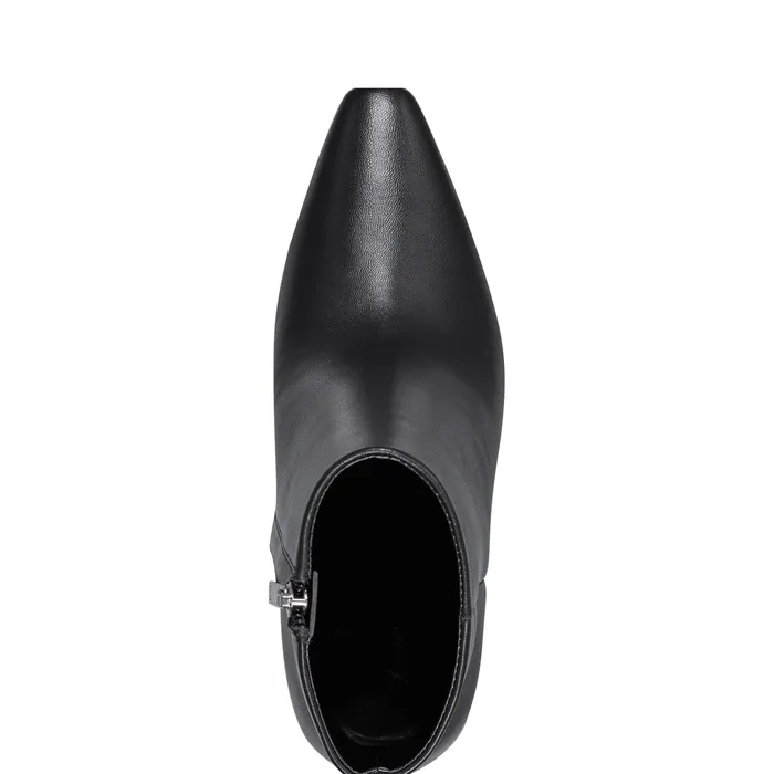 Women Dress Boots Marc Fisher Yanara Heeled Bootie Black Leather
