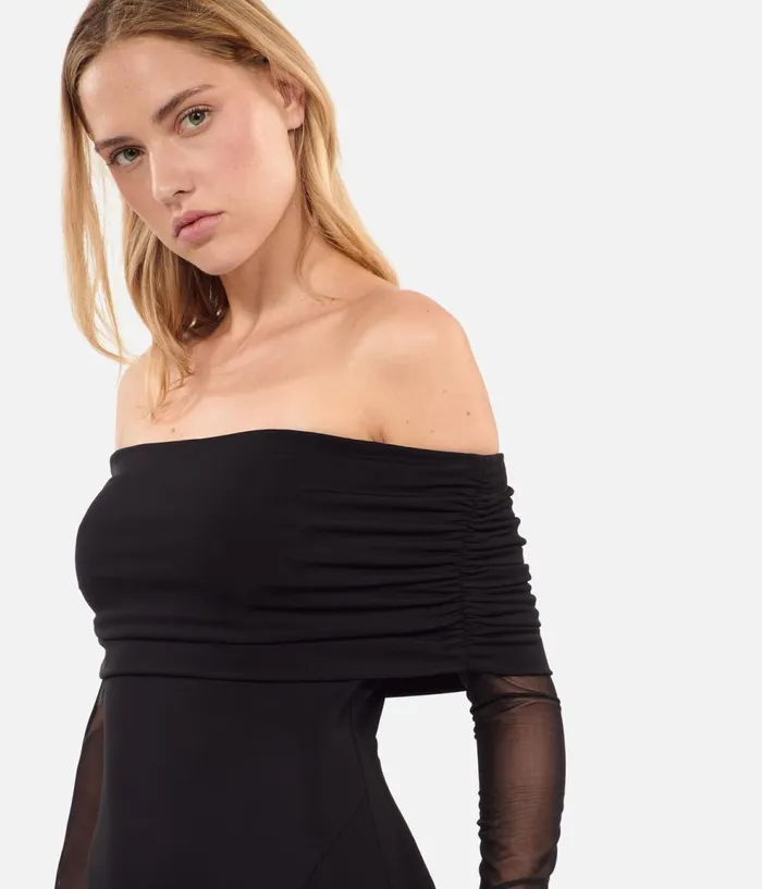 Women Dresses and Jumpsuits THE KOOPLES Black Long Jersey Dress Women Dresses and Jumpsuits THE KOOPLES Black Long Jersey Dress