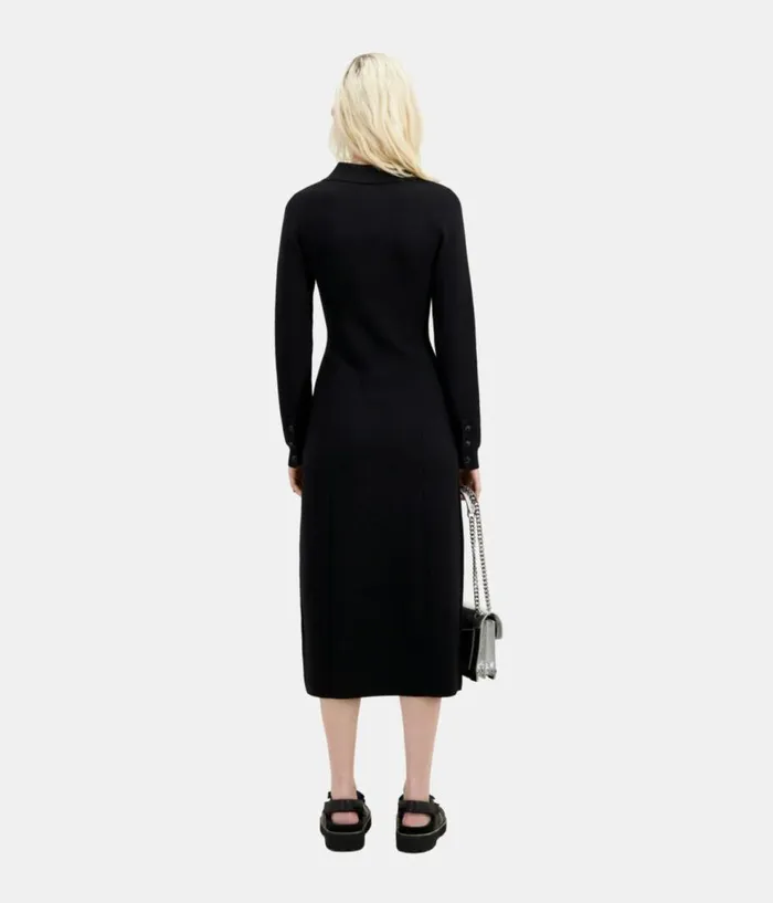 Women Dresses and Jumpsuits THE KOOPLES Long Black Knit Dress Women Dresses and Jumpsuits THE KOOPLES Long Black Knit Dress