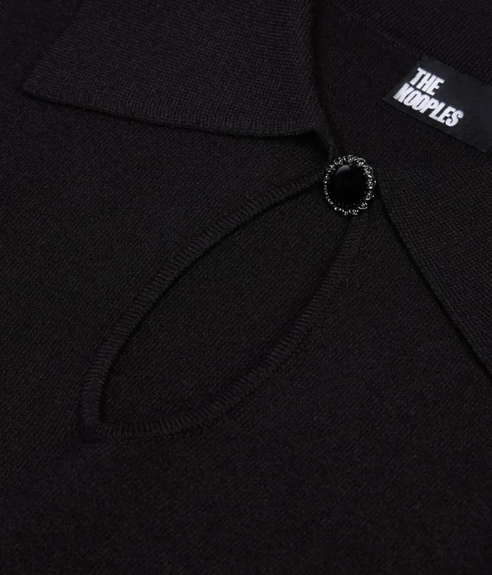Women Dresses and Jumpsuits THE KOOPLES Long Black Knit Dress Women Dresses and Jumpsuits THE KOOPLES Long Black Knit Dress