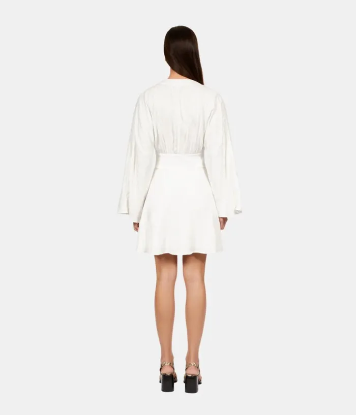 Women Dresses and Jumpsuits THE KOOPLES Short White Baroque Jacquard Dress Women Dresses and Jumpsuits THE KOOPLES Short White Baroque Jacquard Dress