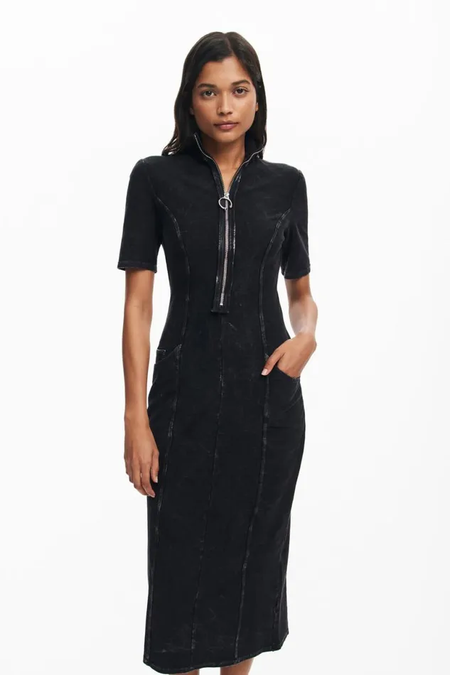 Women Dresses And Jumpsuits Desigual Denim Midi Dress
