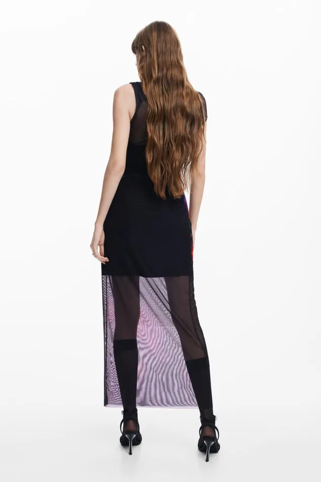 Women Dresses And Jumpsuits Desigual Floral Tulle Dress