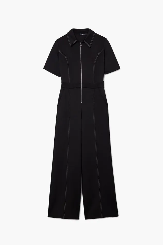 Women Dresses And Jumpsuits Desigual Long Jumpsuit With Topstitching