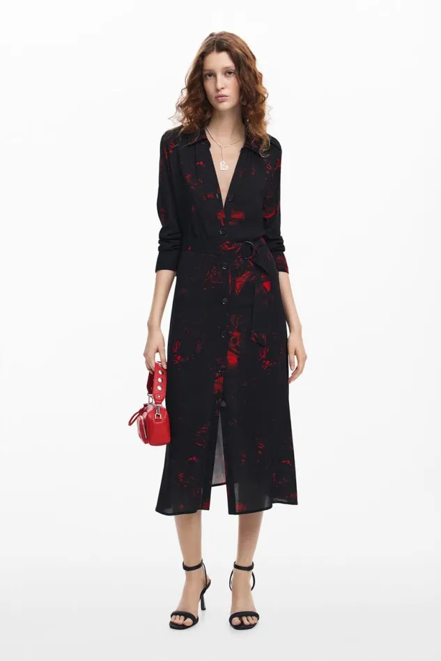 Women Dresses And Jumpsuits Desigual Midi Shirt Dress M Christian Lacroix