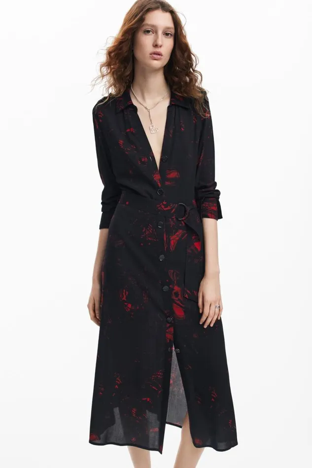 Women Dresses And Jumpsuits Desigual Midi Shirt Dress M Christian Lacroix