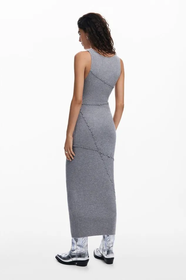 Women Dresses And Jumpsuits Desigual Ribbed Long Dress
