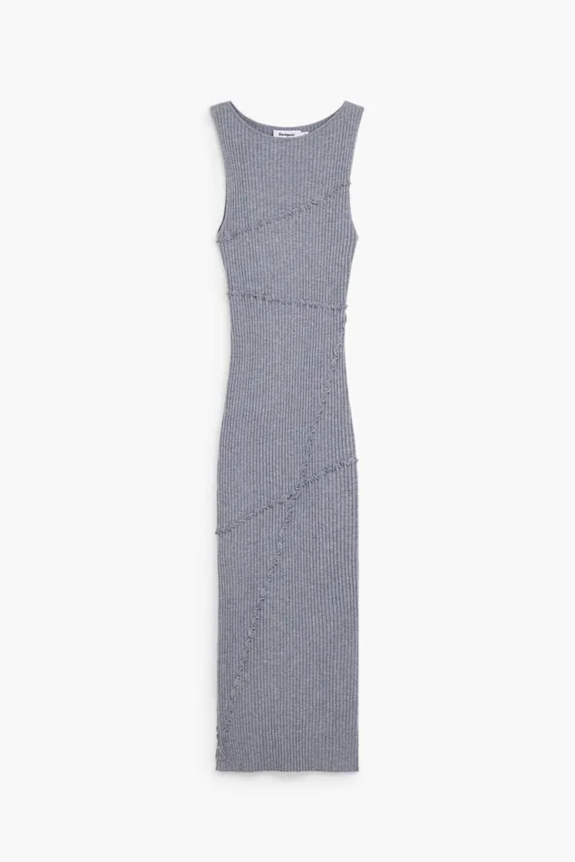 Women Dresses And Jumpsuits Desigual Ribbed Long Dress