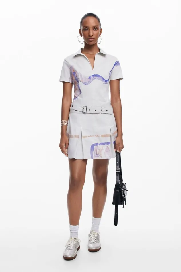 Women Dresses And Jumpsuits Desigual Short Dress Belt