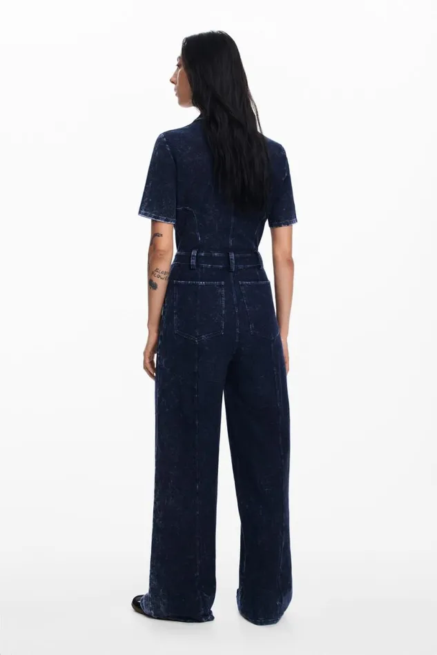 Women Dresses And Jumpsuits Desigual Washedeffect Denim Jumpsuit