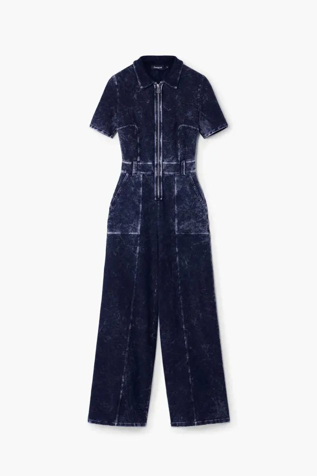 Women Dresses And Jumpsuits Desigual Washedeffect Denim Jumpsuit
