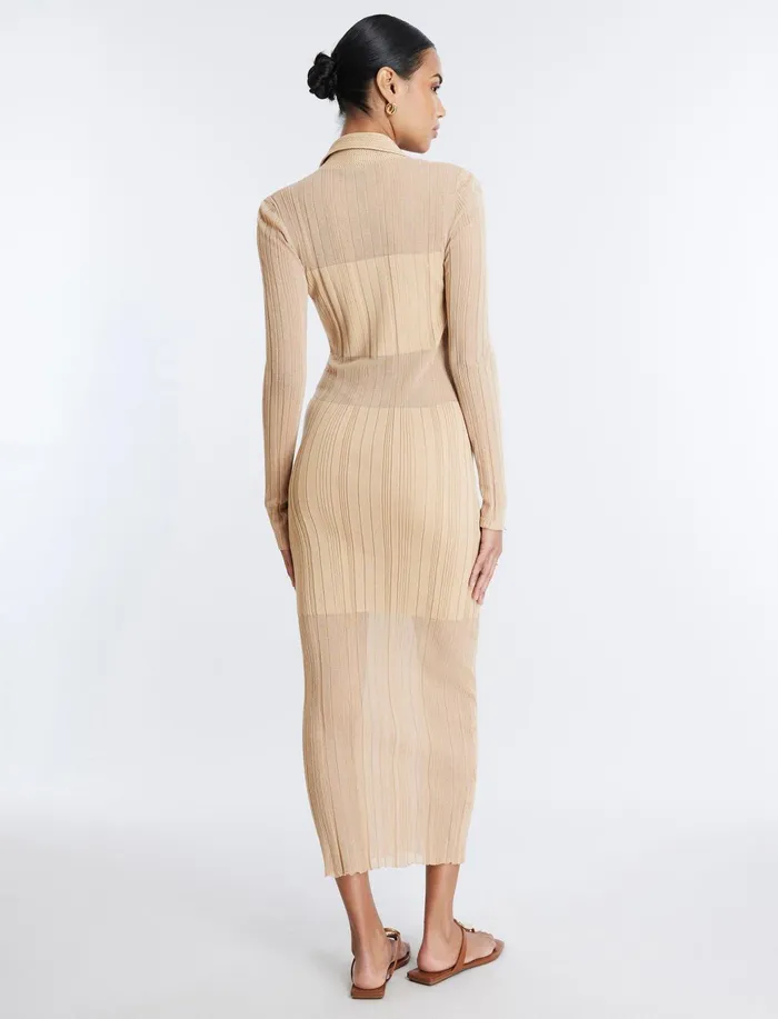 Women Dresses BCBG Honora Knit Dress Neutral