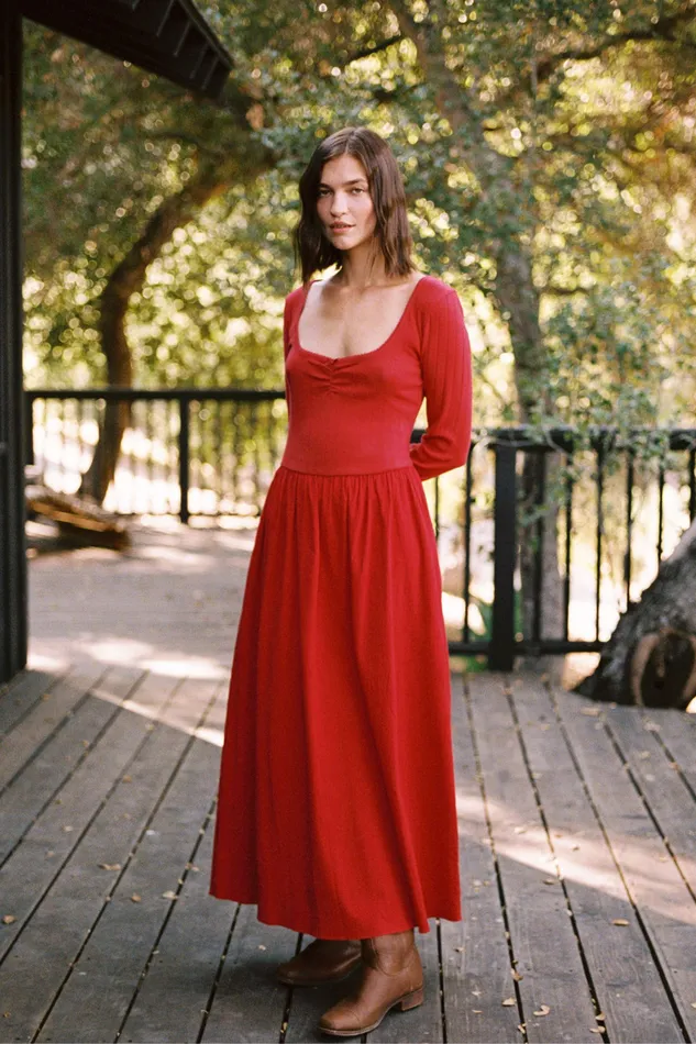 Women Dresses Christy Dawn The Ramona Dress Crimson Women Dresses Christy Dawn The Ramona Dress Crimson