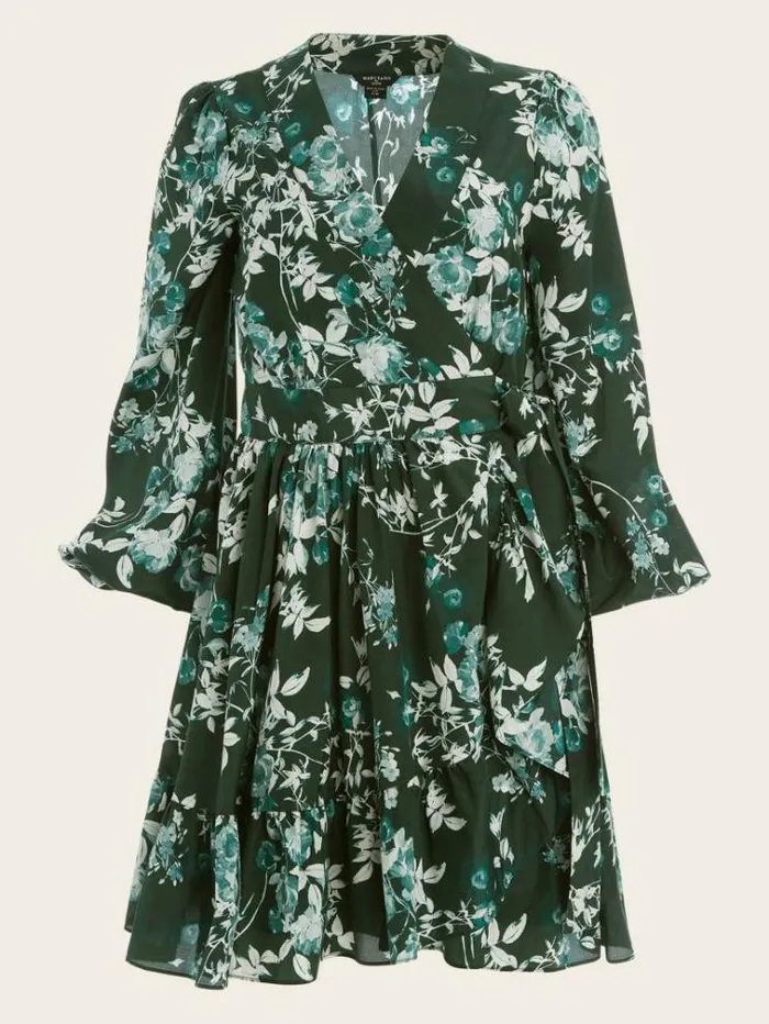 Women Dresses Marciano Petal Pose Wrap Dress Petal Pose Chenille Green Women Dresses Marciano Petal Pose Wrap Dress Petal Pose Chenille Green