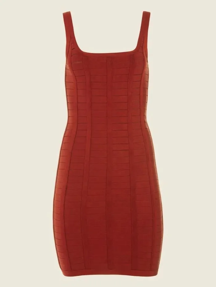 Women Dresses Marciano Vela Bandage Dress Dark Jam Red Women Dresses Marciano Vela Bandage Dress Dark Jam Red