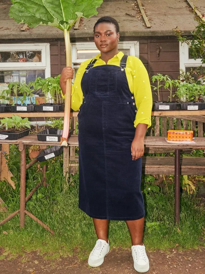 Women DRESSES White Stuff Emmie Organic Cord Pinafore Dark Navy Women DRESSES White Stuff Emmie Organic Cord Pinafore Dark Navy