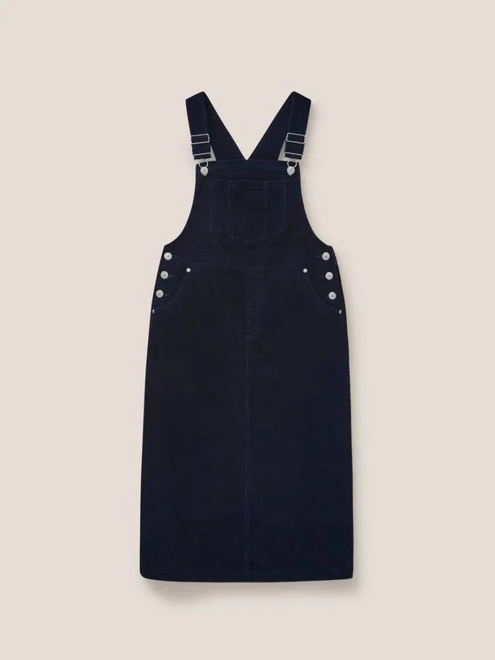 Women DRESSES White Stuff Emmie Organic Cord Pinafore Dark Navy Women DRESSES White Stuff Emmie Organic Cord Pinafore Dark Navy