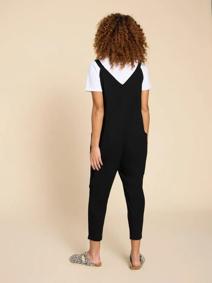 Women DRESSES White Stuff Selina Jersey Jumpsuit Pure Black Women DRESSES White Stuff Selina Jersey Jumpsuit Pure Black