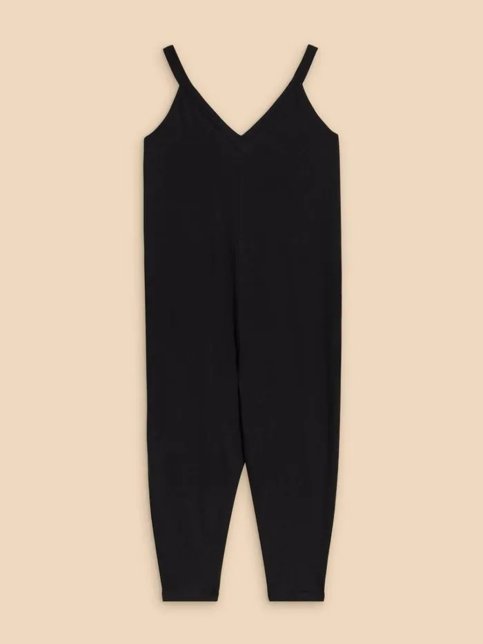 Women DRESSES White Stuff Selina Jersey Jumpsuit Pure Black Women DRESSES White Stuff Selina Jersey Jumpsuit Pure Black