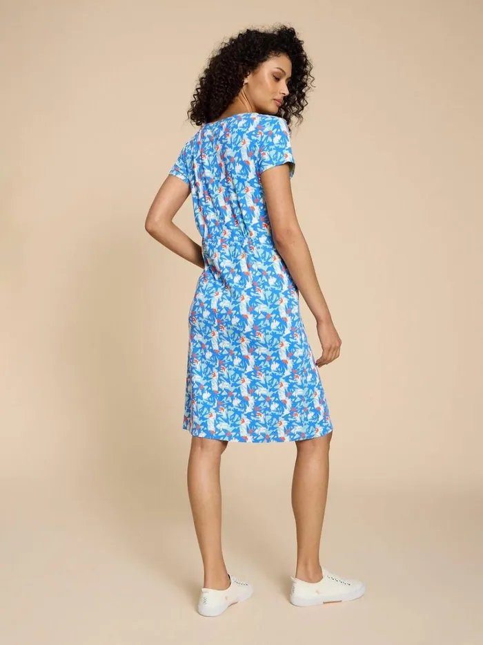 Women DRESSES White Stuff Tallie Eco Vero Jersey Dress Teal Print Women DRESSES White Stuff Tallie Eco Vero Jersey Dress Teal Print