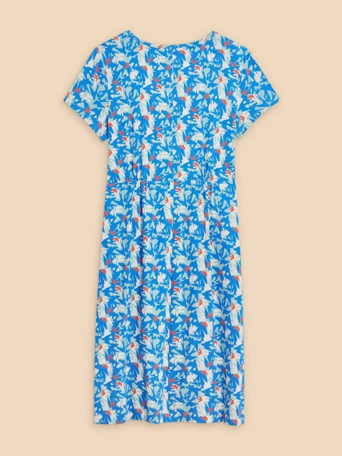 Women DRESSES White Stuff Tallie Eco Vero Jersey Dress Teal Print Women DRESSES White Stuff Tallie Eco Vero Jersey Dress Teal Print