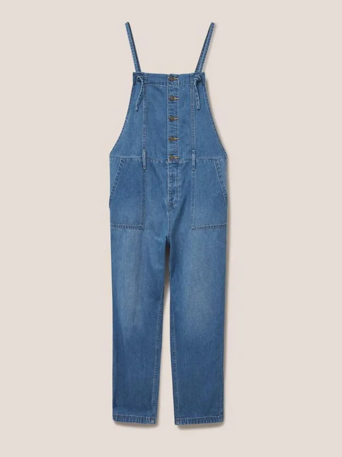 Women DUNGAREES and JUMPSUITS White Stuff Strappy Cotton Linen Dungaree Light Denim Women DUNGAREES and JUMPSUITS White Stuff Strappy Cotton Linen Dungaree Light Denim