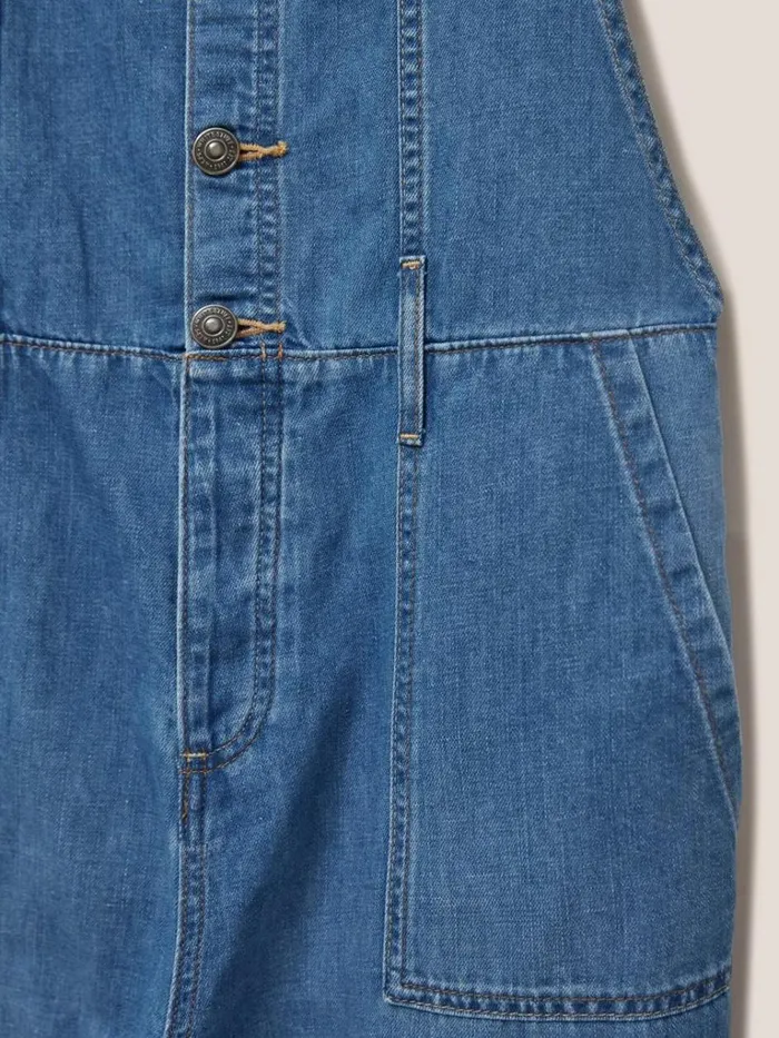 Women DUNGAREES and JUMPSUITS White Stuff Strappy Cotton Linen Dungaree Light Denim Women DUNGAREES and JUMPSUITS White Stuff Strappy Cotton Linen Dungaree Light Denim