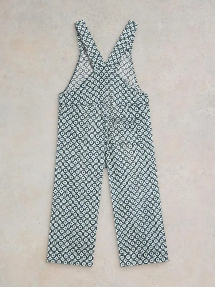 Women DUNGAREES and JUMPSUITS White Stuff Viola Crop Linen Dungaree Green Print Women DUNGAREES and JUMPSUITS White Stuff Viola Crop Linen Dungaree Green Print