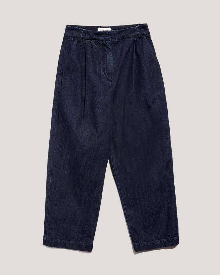 Women Earth Market Trouser Indigo YMC Earth